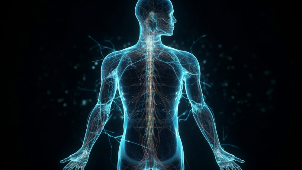 Ilustración del flujo de energía en el cuerpo humano, mostrando órganos clave como el corazón, pulmones y riñones, con líneas que representan el equilibrio energético. Elementos naturales como hojas verdes simbolizan salud y bienestar holístico, disponible en Micentrolasrozas.es. 🌿✨ | Beneficios de la acupuntura